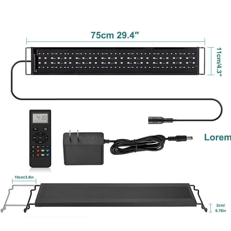 Live Plant Aquarium - 시로카 75cm 전문가용 LED 어항 조명