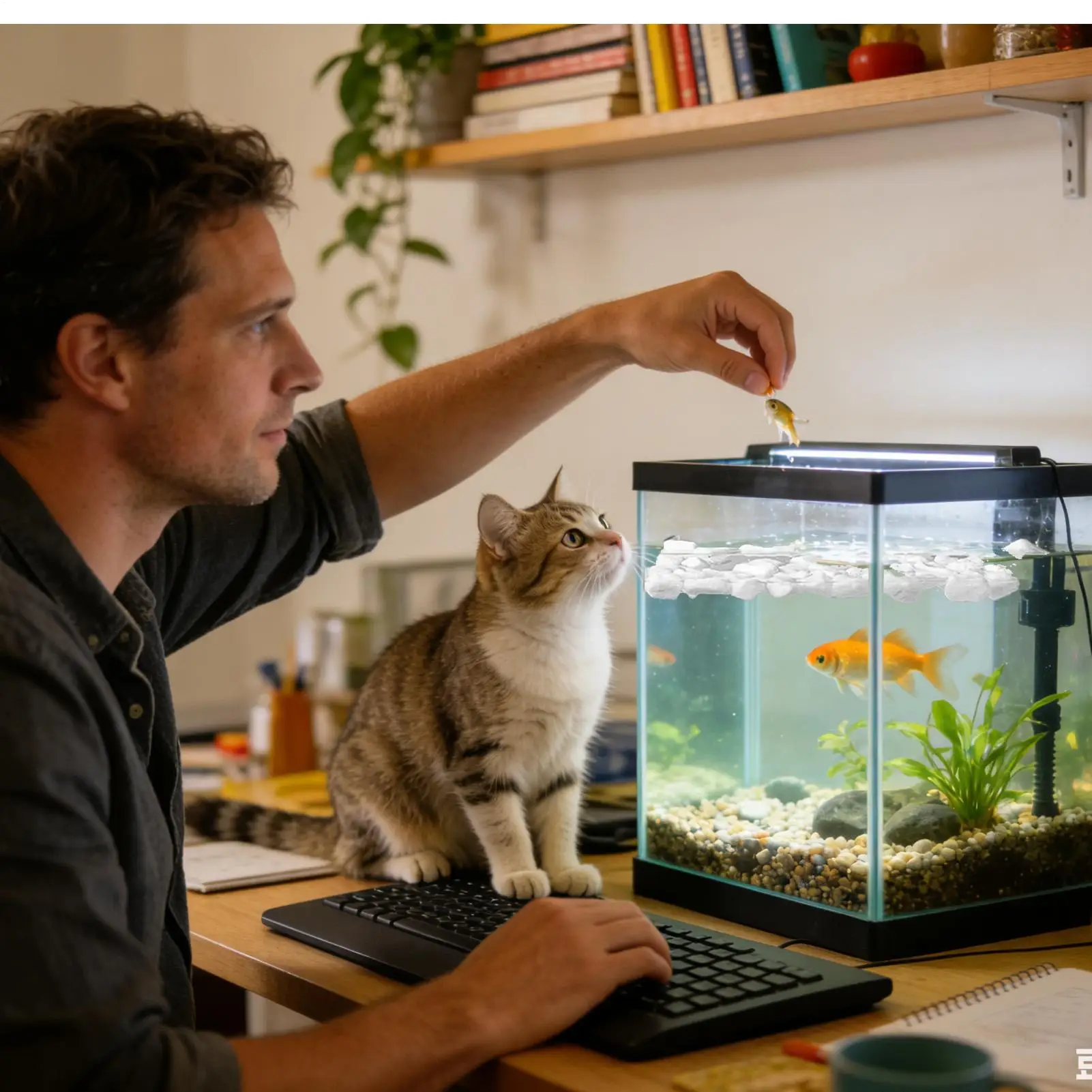 Aquarium Planted Tank Filter - 어항용 필터 헤어라인, 물을 깨끗하게 하고
