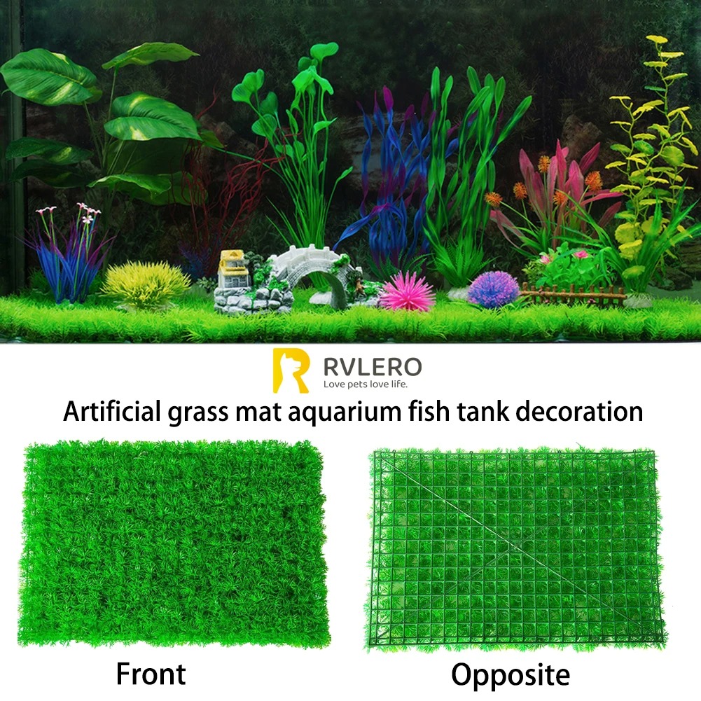 Live Plant Aquarium - 인공 잔디 잔디 수족관 어항 장식,