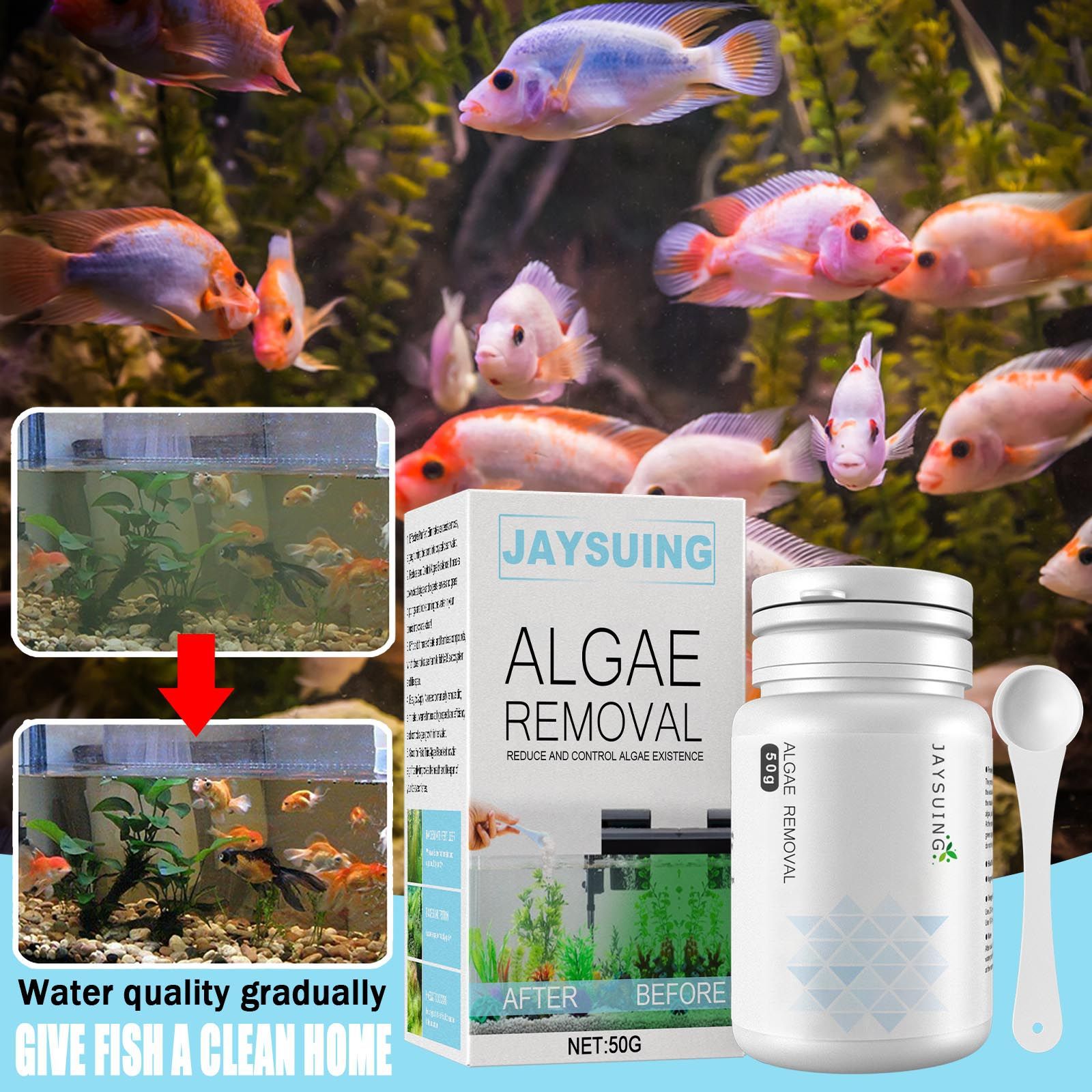 수족관용 조류 제거제, 조류 및 이끼 제어제, 어항 및 - Aquarium Moss 리뷰 및 가격