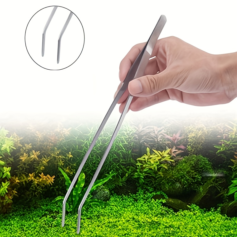 스테인리스 스틸 재질의 수생 식물용 집게, 곡선형 수족 - Planted Aquarium Cleaning 리뷰 및 가격
