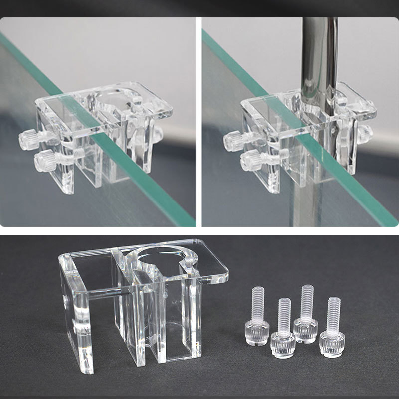 물고기 탱크 아크릴 수도관 클램프 수족관 유리 유입 유 - Aquarium Plant Holder 리뷰 및 가격