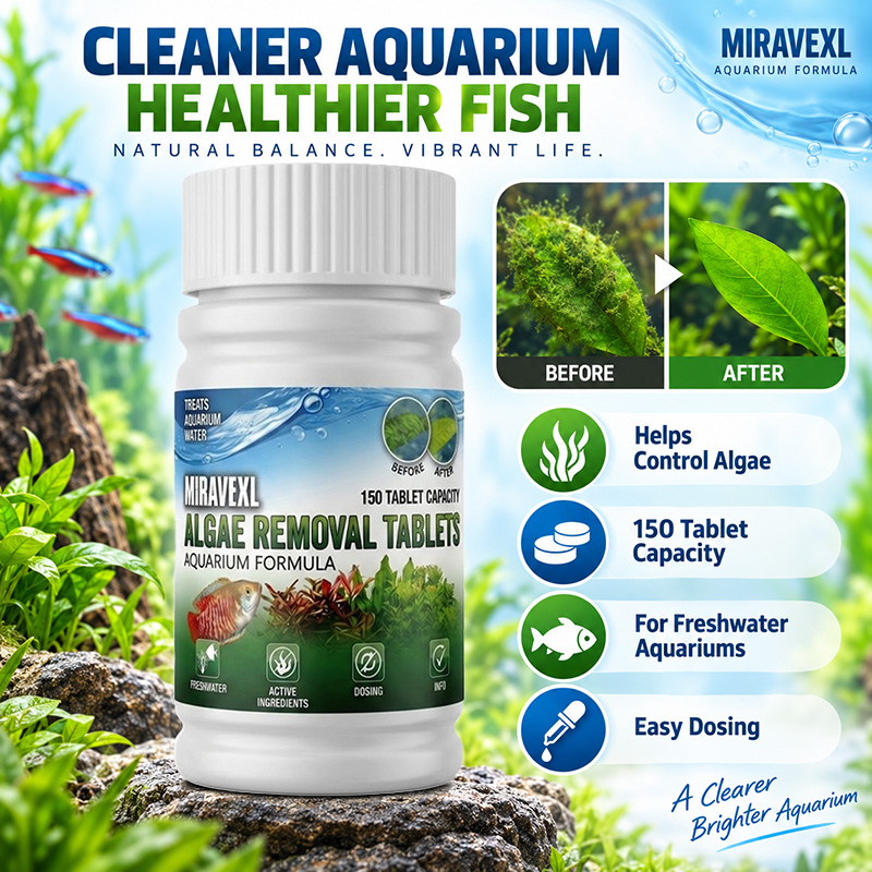 미라벡스 150정, 어항용 조류 제거제, 수족관 청소제 - Planted Aquarium Cleaning 리뷰 및 가격